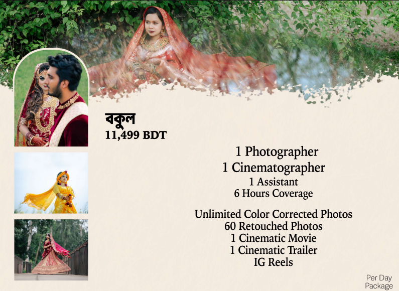 Regular - Wedding package 2